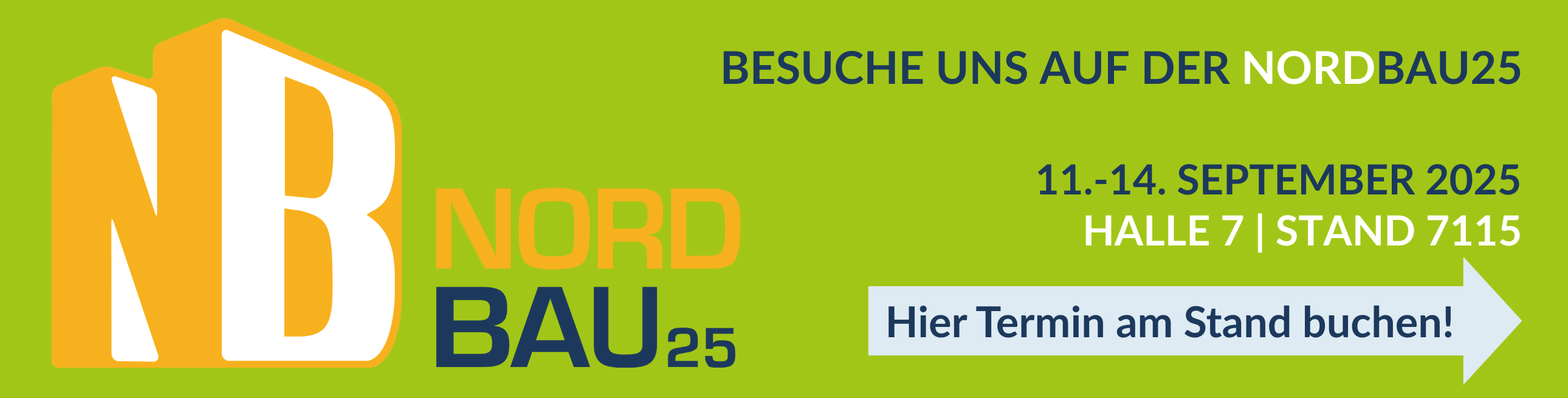 Banner NordBau 2025_Termin buchen mit PIONIERKRAFT